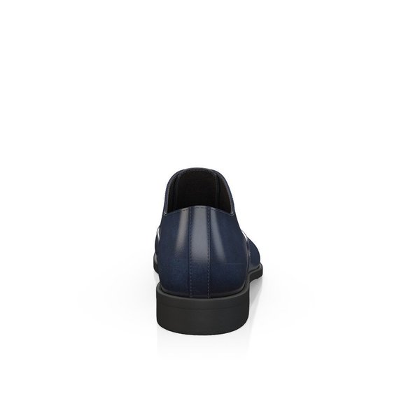 Bashwood Handmade Blue Leather Oxfords For Men main image 4